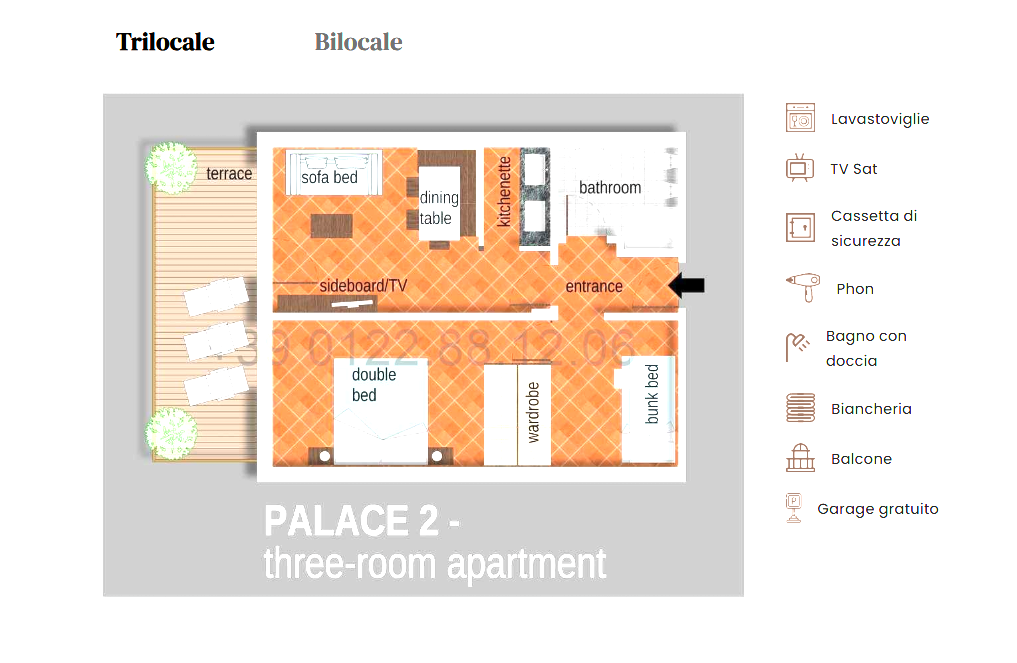 Trilocale — Palace 2